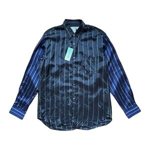 Comme des Garcons Shirt CDG Blue and Green Casual Button Down Shirt